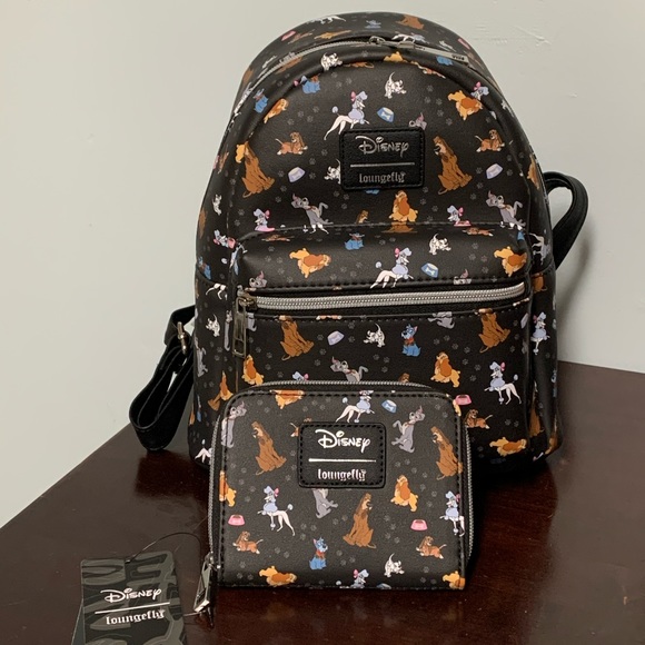 LOUNGEFLY DISNEY DOGS Mini Backpack & Wallet Set! - Picture 11 of 14
